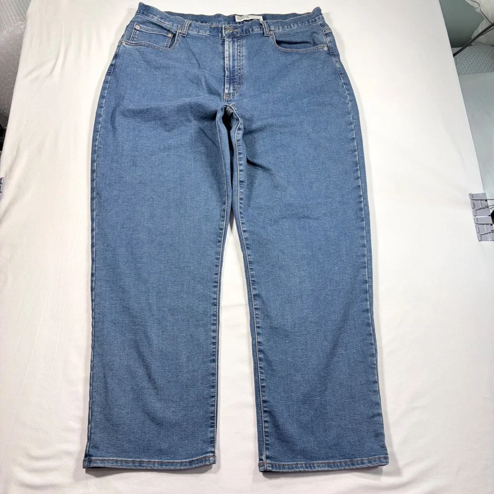 32 Degrees Cool Sweatpant Jeans Womens 14 Medium Wash Straight Leg Denim Blue